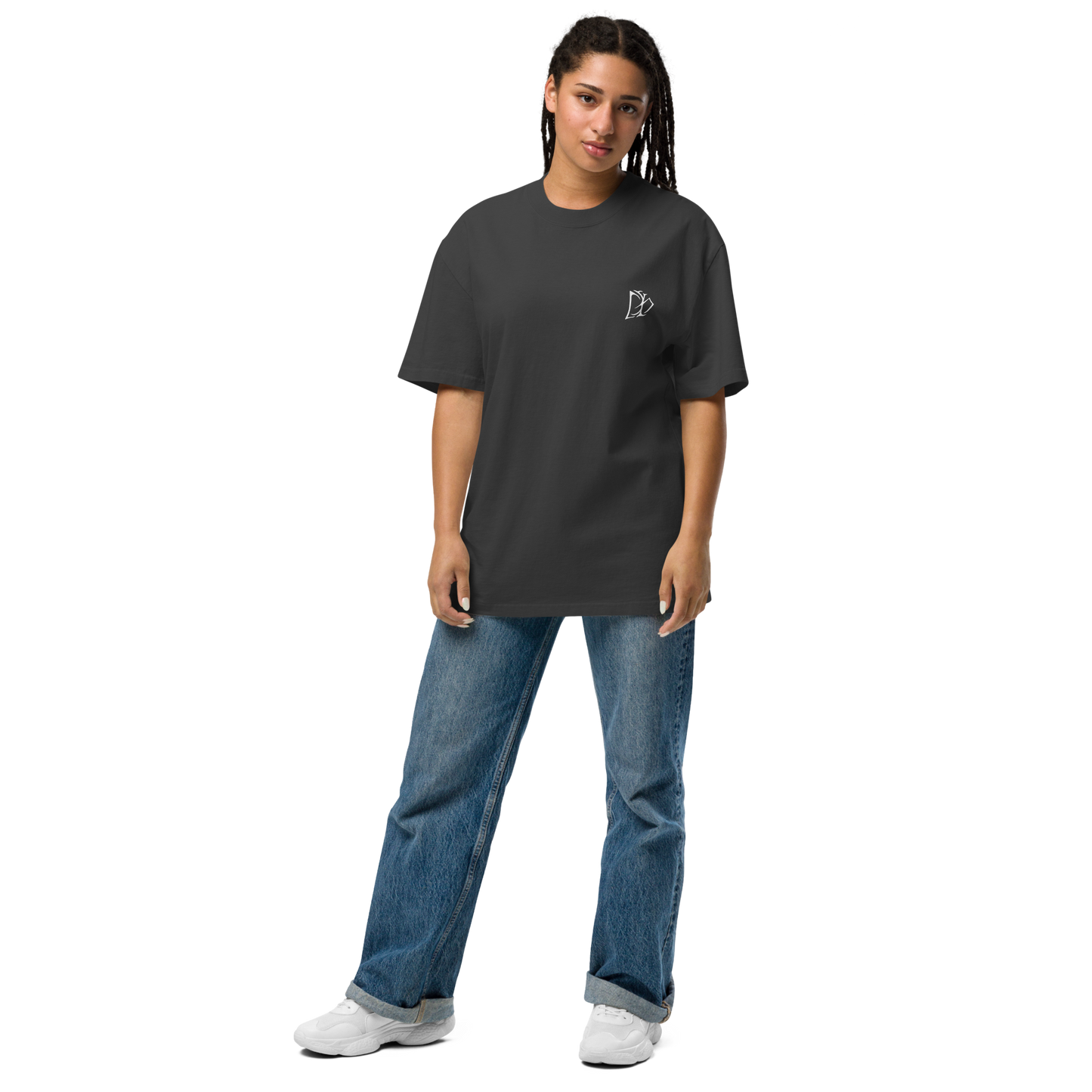 Oversized T-Shirt verwaschen Butterfly/Snake Design