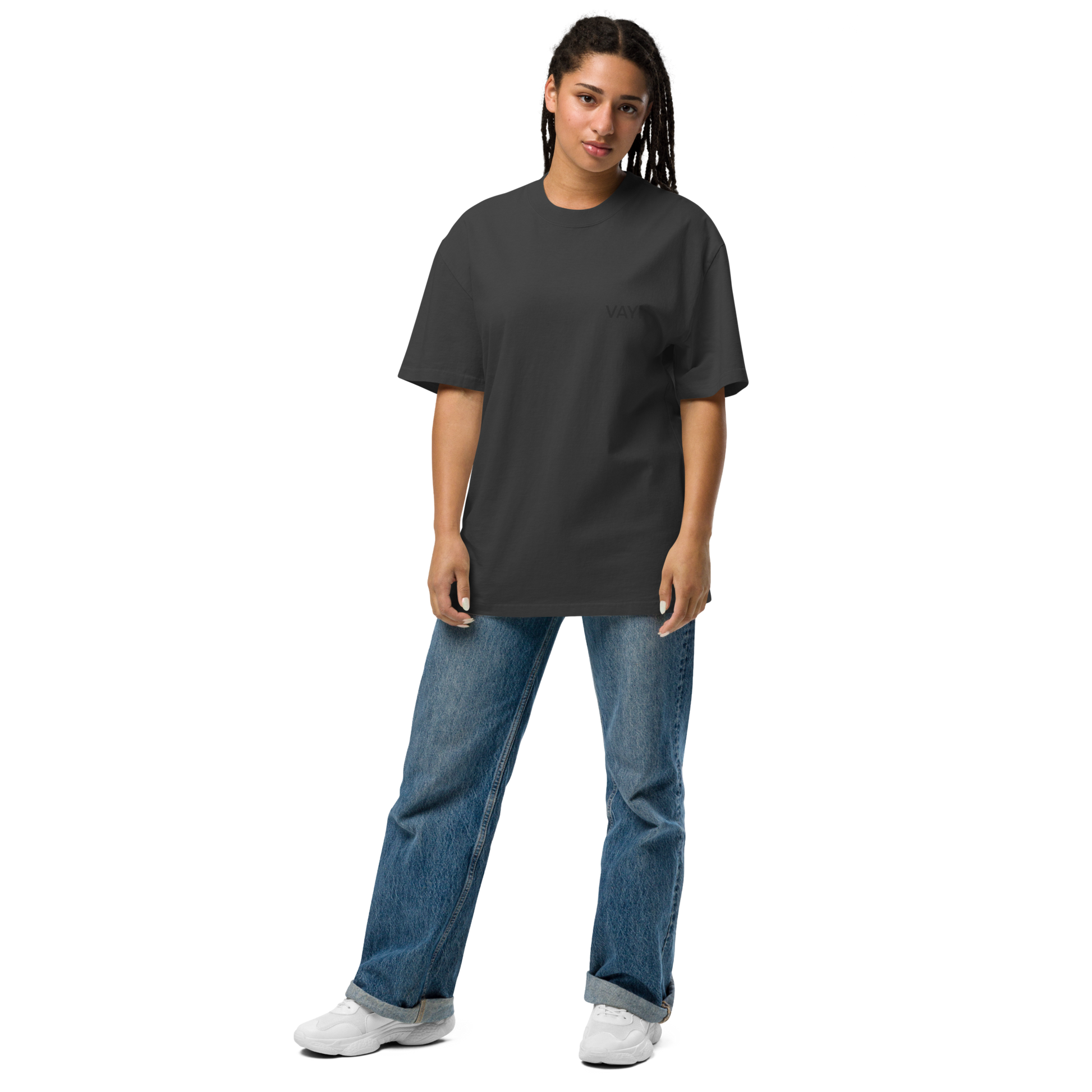 Oversized T-Shirt verwaschen Butterfly/Snake Design